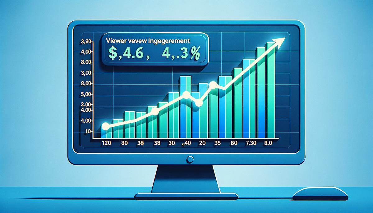 Image of a graph showing how views can turn into revenue for content creators.