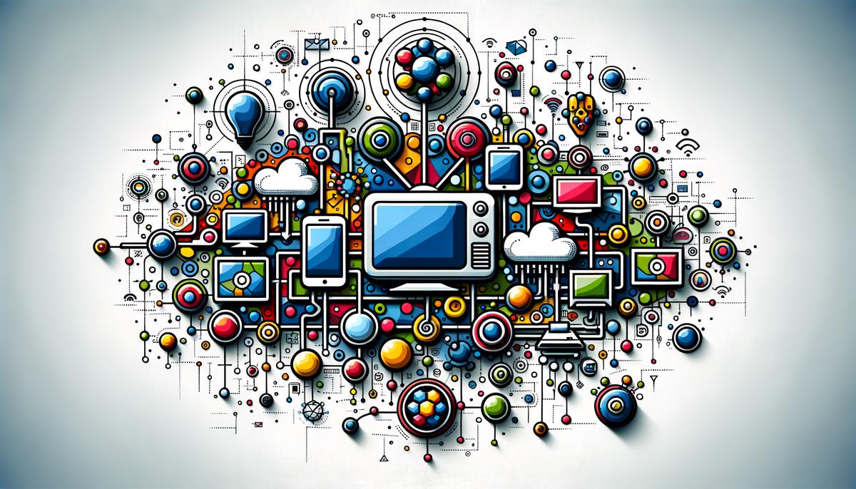 A visual representation of different advertising networks online