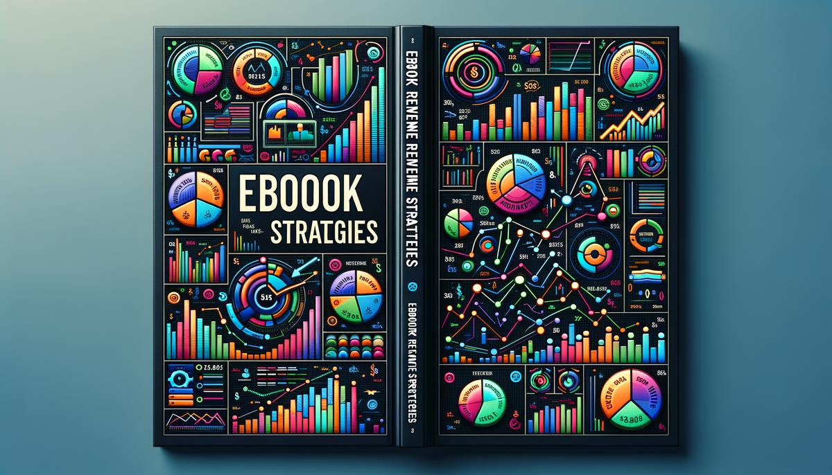 Cover of a book showing charts and graphs related to eBook revenue strategies