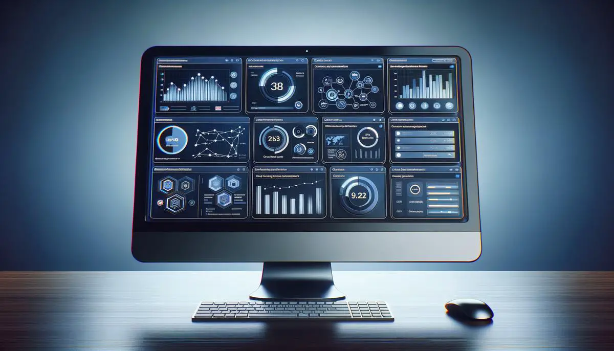 A computer screen displaying the Ezoic dashboard with various optimization tools and settings visible