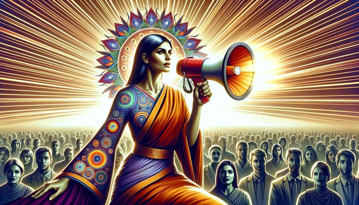 Image of a person holding a megaphone, symbolizing the amplification of a brand's message through influencer marketing