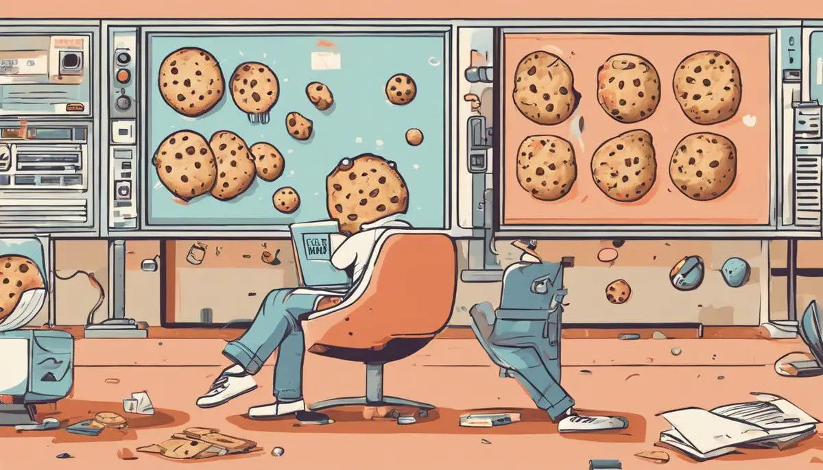 An illustration depicting the challenges of advertising in a post-cookie world