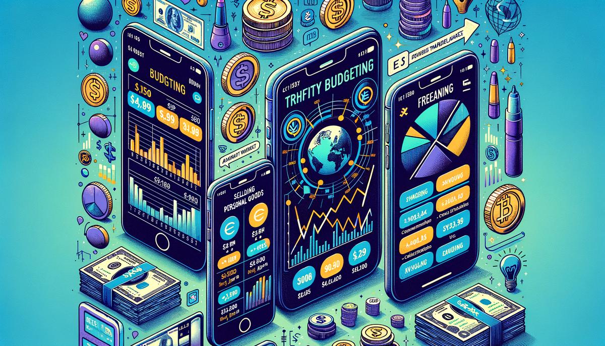 Visual representation of various smartphone apps for maximizing earnings