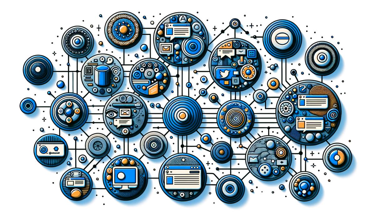 Image of social media ad network interactions for visually impaired