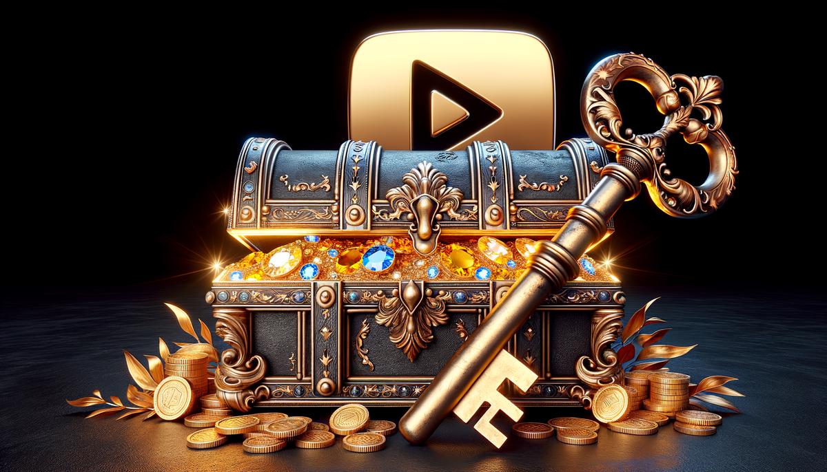 An image of a treasure chest symbolizing unlocking higher YouTube revenue